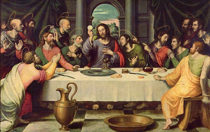 Jésus-Christ et les douze Apôtres durant la dernière Cène