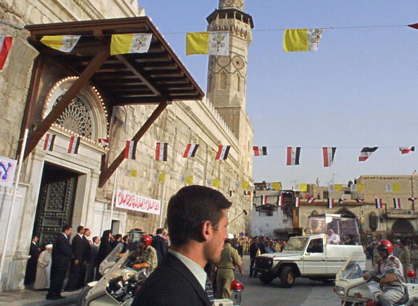 Jean-Paul II à la « Grande Mosquée des Omeyyades » de Damas, 6 mai 2001