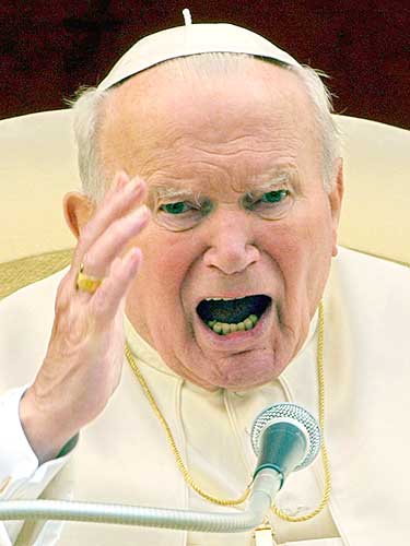 Karol Wojtyla (Jean-Paul II) prétendit être le pape de 1978 à 2005.
