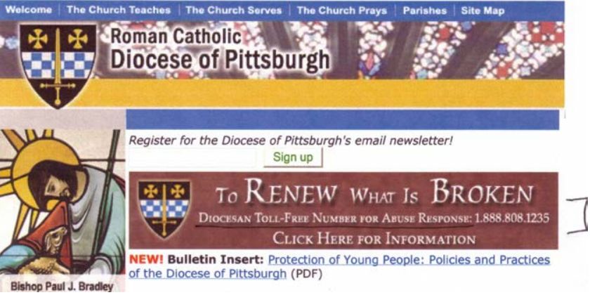 Site du diocese de Pittsburgh