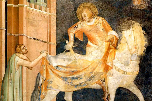 Saint Martin de Tours a ramené à la vie un catéchumène qui venait de mourir, pour être en mesure de le baptiser