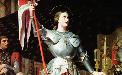 Sainte Jeanne d'Arc a ramené à la vie un petit enfant mort, pour qu'elle puisse le baptiser